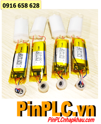 Pin tai nghe Bluetooth LiPolymer IP801437D3R2 _Pin sạc 3.7v 370mAh (14mmx8mmx37mm)